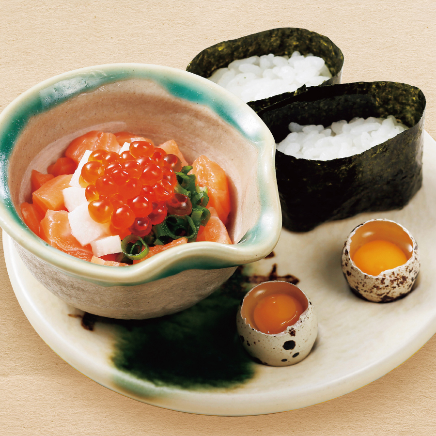 幸せばくだん　<br class="sp">サーモン親子山芋